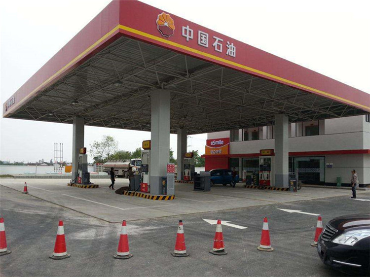 启东加油站钢结构网架案例20
