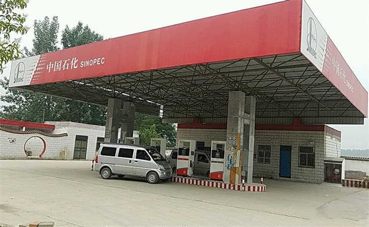 启东加油站钢结构网架案例5